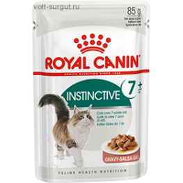 Royal Canin Instinctive для кошек 7+  кусочки в соусе 85 гр.