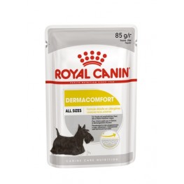 Royal Canin Dermacomfort Pouch Loaf паштет для собак с чувствительной кожей, склонной к раздражению и зуду 85гр
