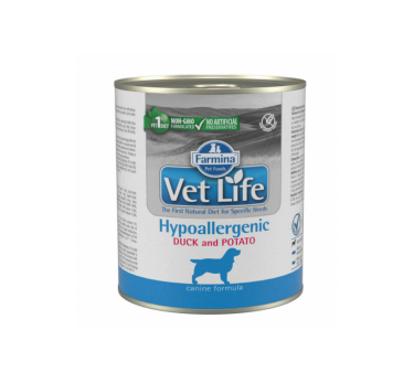 Фармина  Vet Life Dog Hypo Duck& Potato Паштет диета д/соб.при пищевой аллергии., 300г