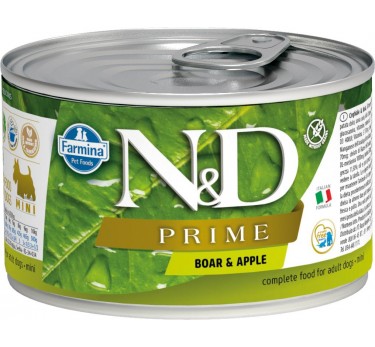Фармина  N&D Dog  Prime Консервы кабан и яблоко Adult mini, 140г