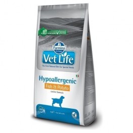 Фармина Vet Life Dog Hypoallergenic Fish & Potato 12кг диета д/соб. при пищевой аллергии