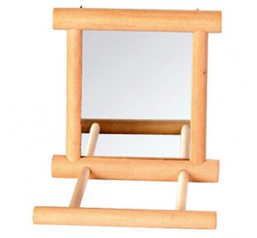TRIXIE Зеркало деревянное с жердочкой 9*9см