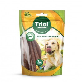 TRIOL лак-во д/собак мясные полоски из говядины 70г