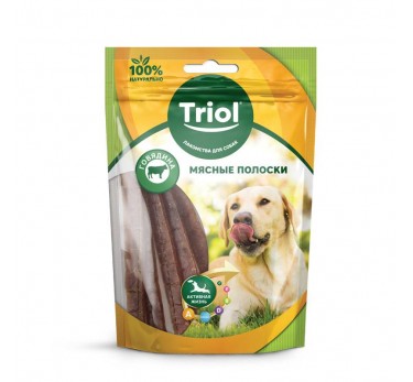 TRIOL лак-во д/собак мясные полоски из говядины 70г