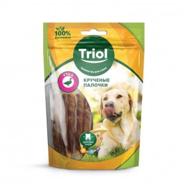 TRIOL лак-во д/собак крученые палочки с уткой 70г