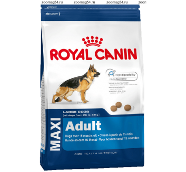 Royal Canin MAXI ADULT (МАКСИ ЭДАЛТ) корм для взрослых собак c 15 месяцев до 5 лет, 3кг