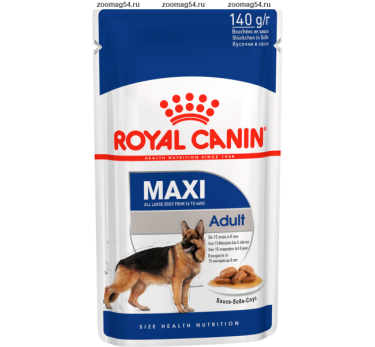 Royal Canin MAXI ADULT (МАКСИ ЭДАЛТ) влажный корм в соусе 0,140гр