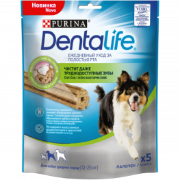 ПРО ПЛАН Лакомство для собак Purina DentaLife для собак средних пород, 115 г