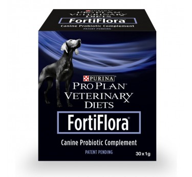 ПРО ПЛАН Кормовая добавка Pro Plan Veterinary Diets FortiFlora с пробиотиком для собак для поддержания баланса микрофлоры и здоровья кишечника, 30 пакетиков по 1 г