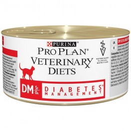 ПРО ПЛАН Консервированный корм Pro Plan Veterinary Diets DM корм для кошек при диабете, консервы, 195 г