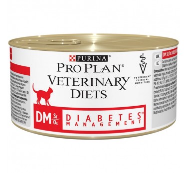 ПРО ПЛАН Консервированный корм Pro Plan Veterinary Diets DM корм для кошек при диабете, консервы, 195 г