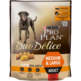 ПРО ПЛАН Сухой корм Purina Pro Plan DUO DÉLICE для собак взрослых крупных и средних пород c говядиной, 700 г