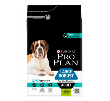 ПРО ПЛАН Сухой корм Purina Pro Plan для собак крупных пород с мощным телосложением с чувствительным пищеварением, ягнёнок, 3 кг