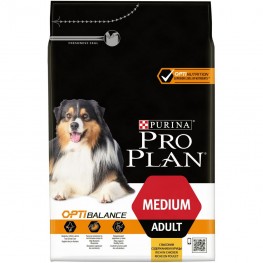 ПРО ПЛАН Сухой корм Purina Pro Plan для взрослых собак средних пород, курица с рисом, 1,5 кг