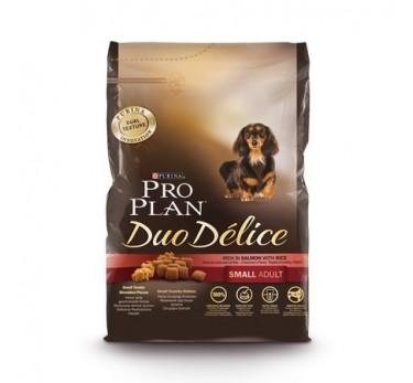 ПРО ПЛАН Сухой корм Purina Pro Plan Duo Delice для взрослых собак мелких и карликовых пород с лососем и рисом