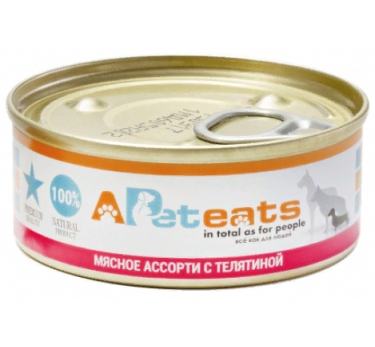 APetEats МА для собак с телятиной 100г