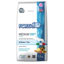 Forza10 Med. Diet pesce Диетический корм для взрослых собак средних пород из рыбы  12кг