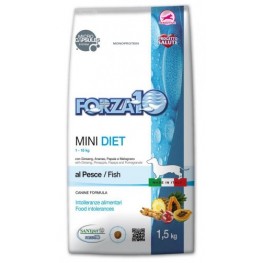 Forza10 Mini Diet pesce Диетический корм для взрослых собак мелких пород из рыбы 1,5кг